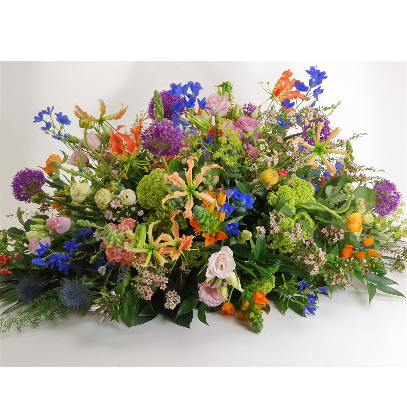 Blz.27 Ovaal pluktuin afscheidsstuk in vrolijke kleuren