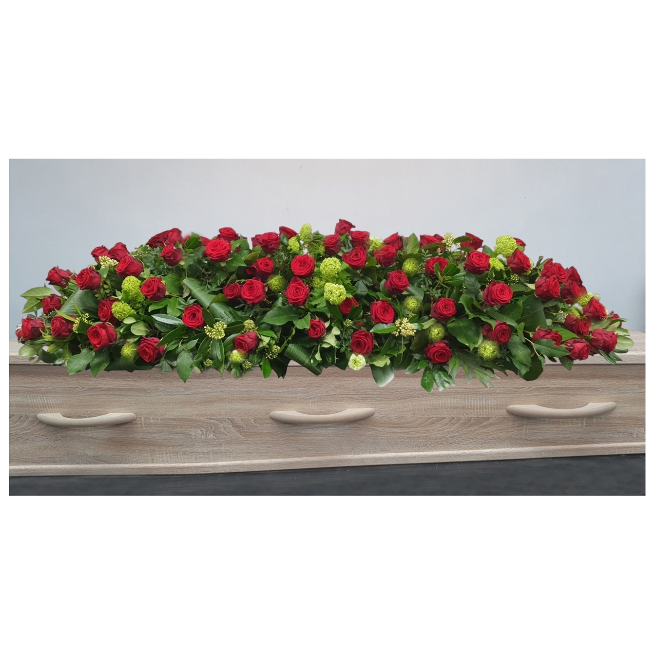 Blz.29 Klassieke Kistbedekking van rode rozen